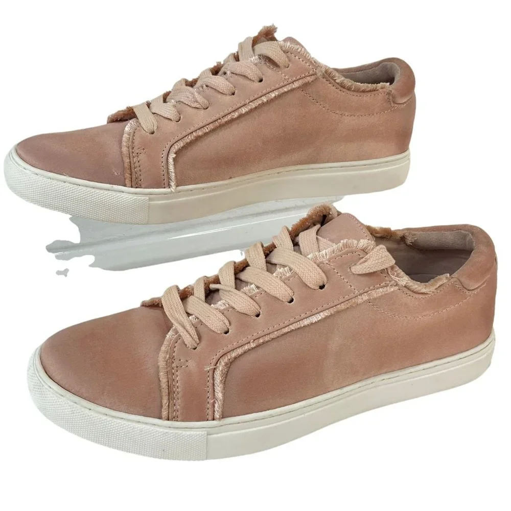 Kenneth Cole Reaction Shoes Women’s Size 7.5 Joey 2 Fashion Sneakers Pink Satin - Picture 2 of 8